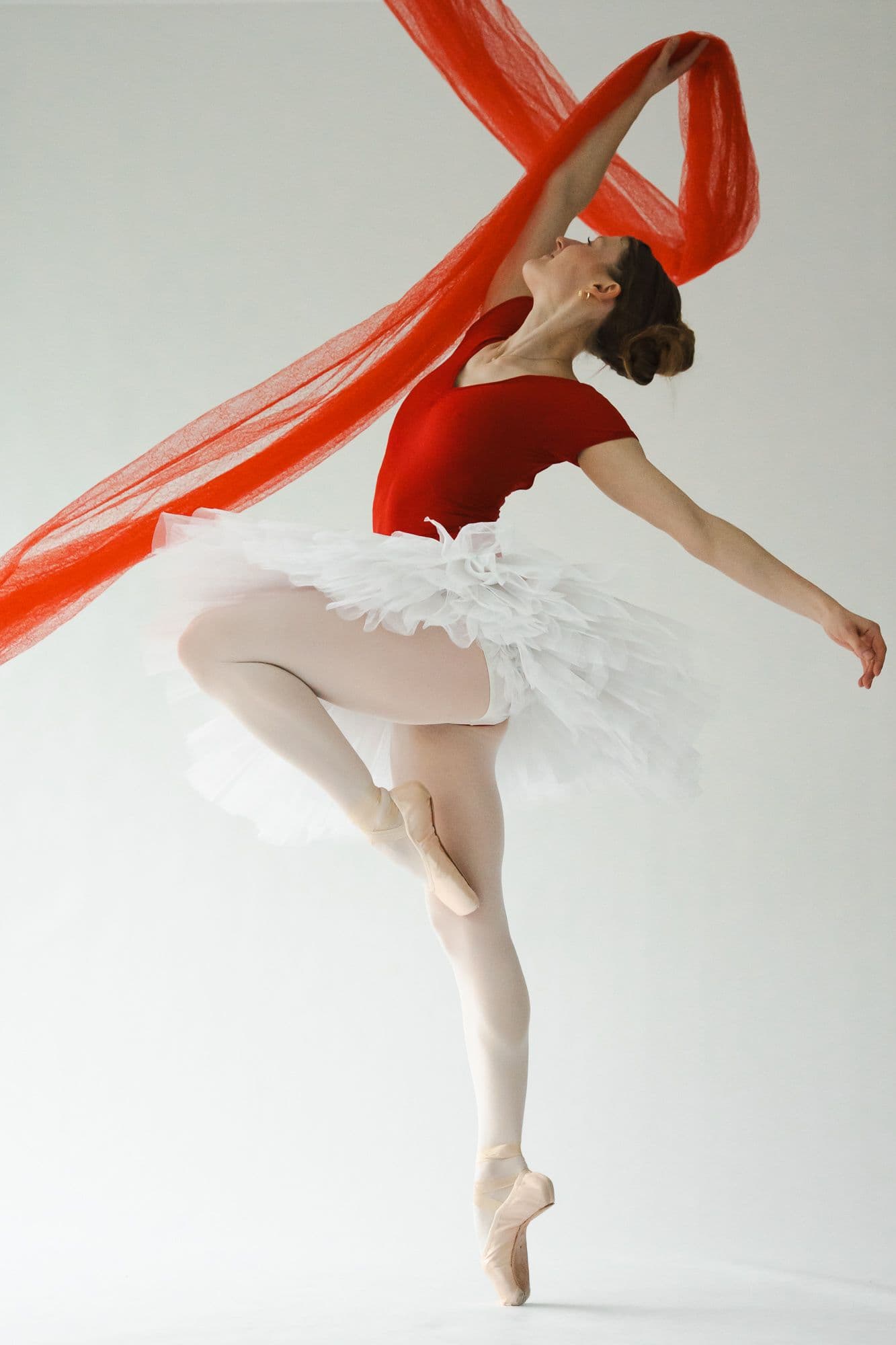 Arabesque Leotard — Red — view 2