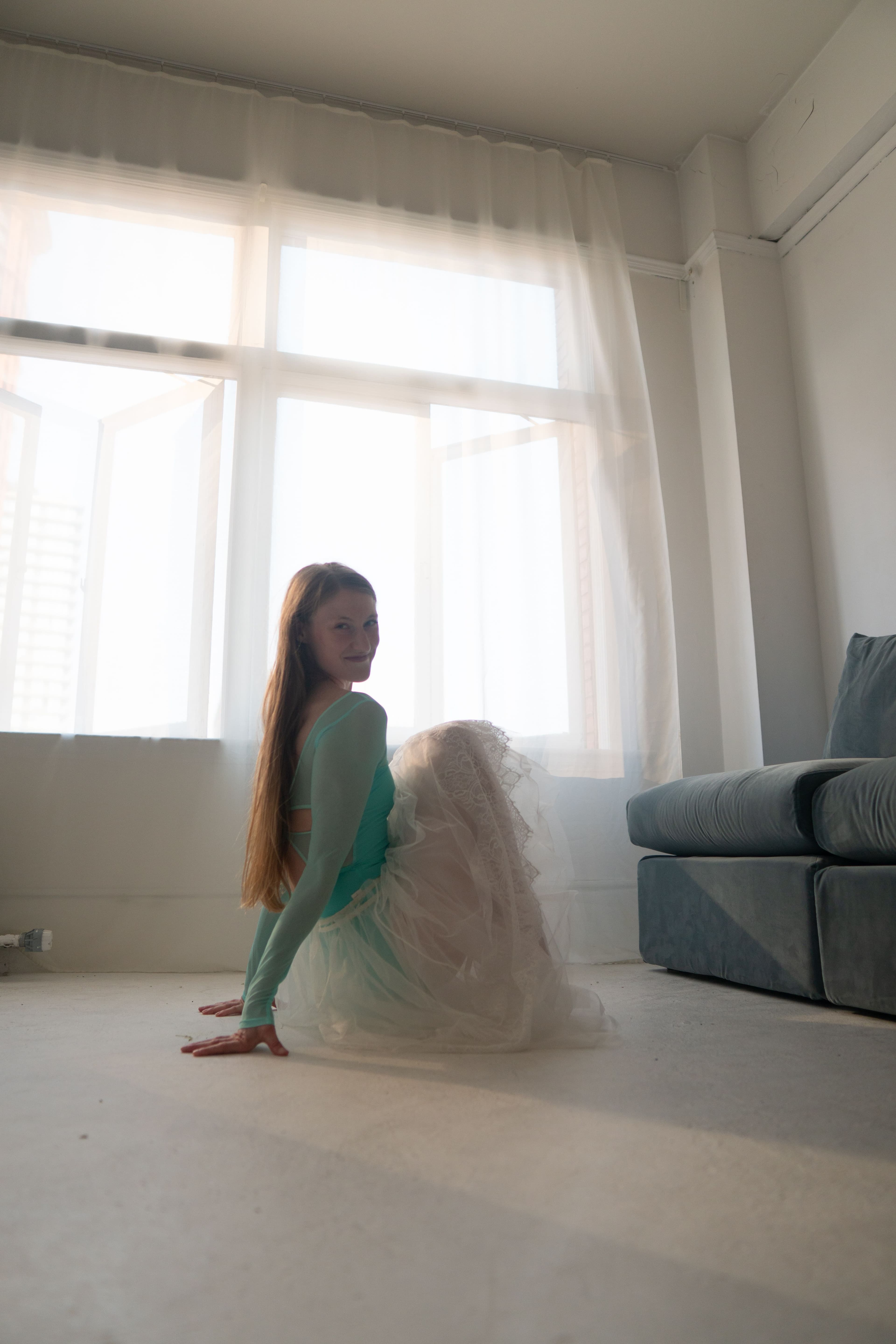Expression Leotard — Tiffany Blue — view 7