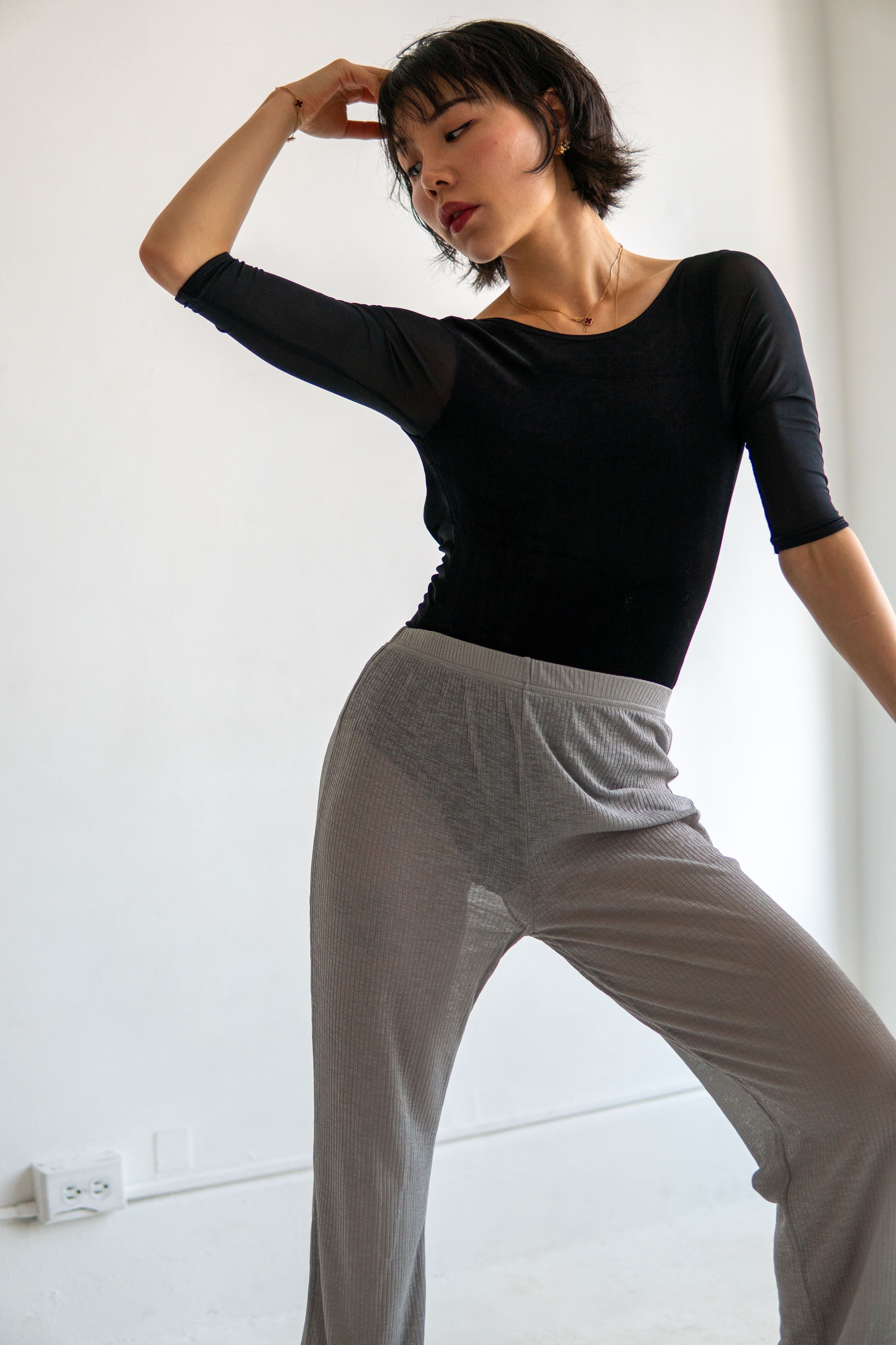 Gracieuse Leotard — Black — view 1