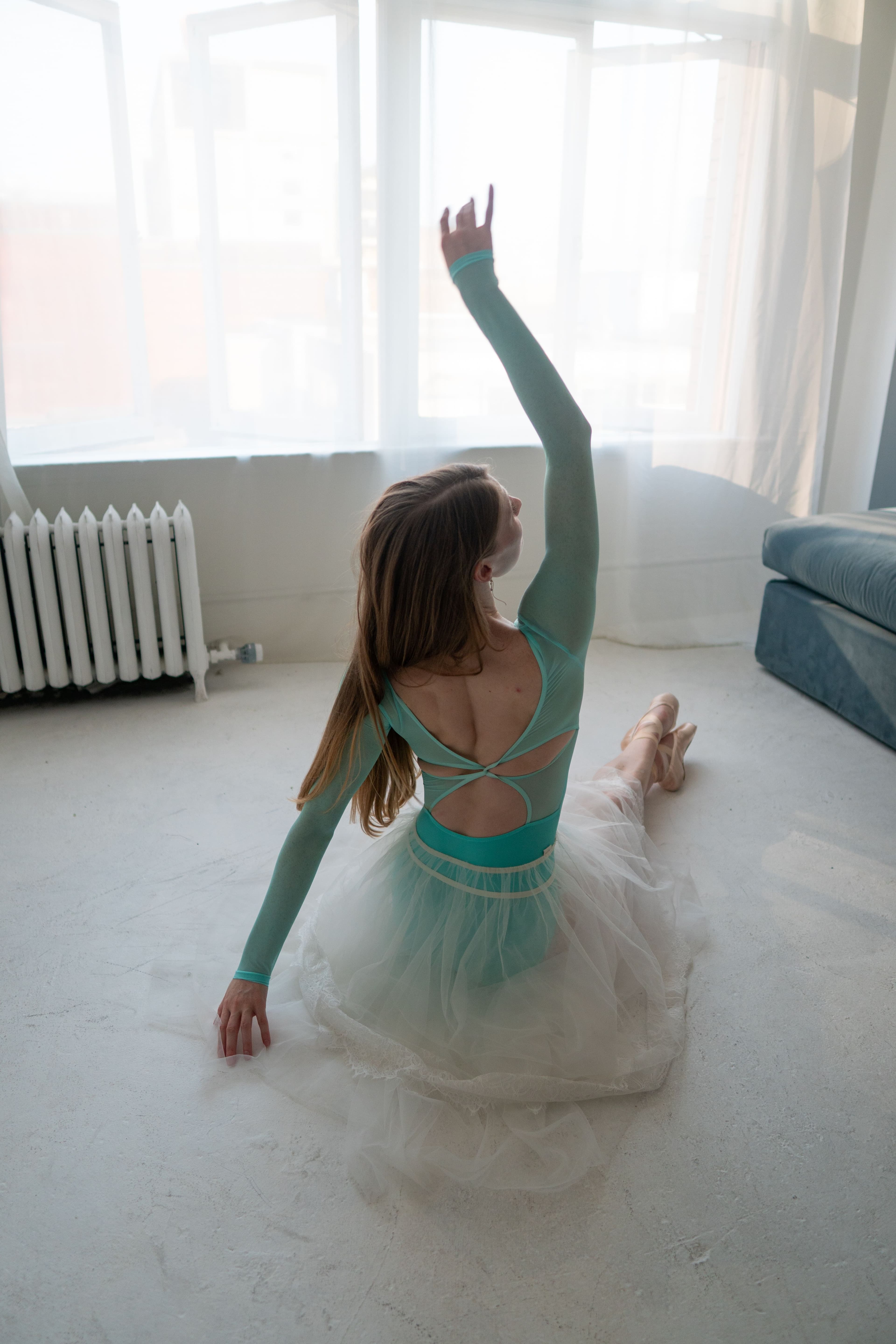 Expression Leotard — Tiffany Blue — view 1