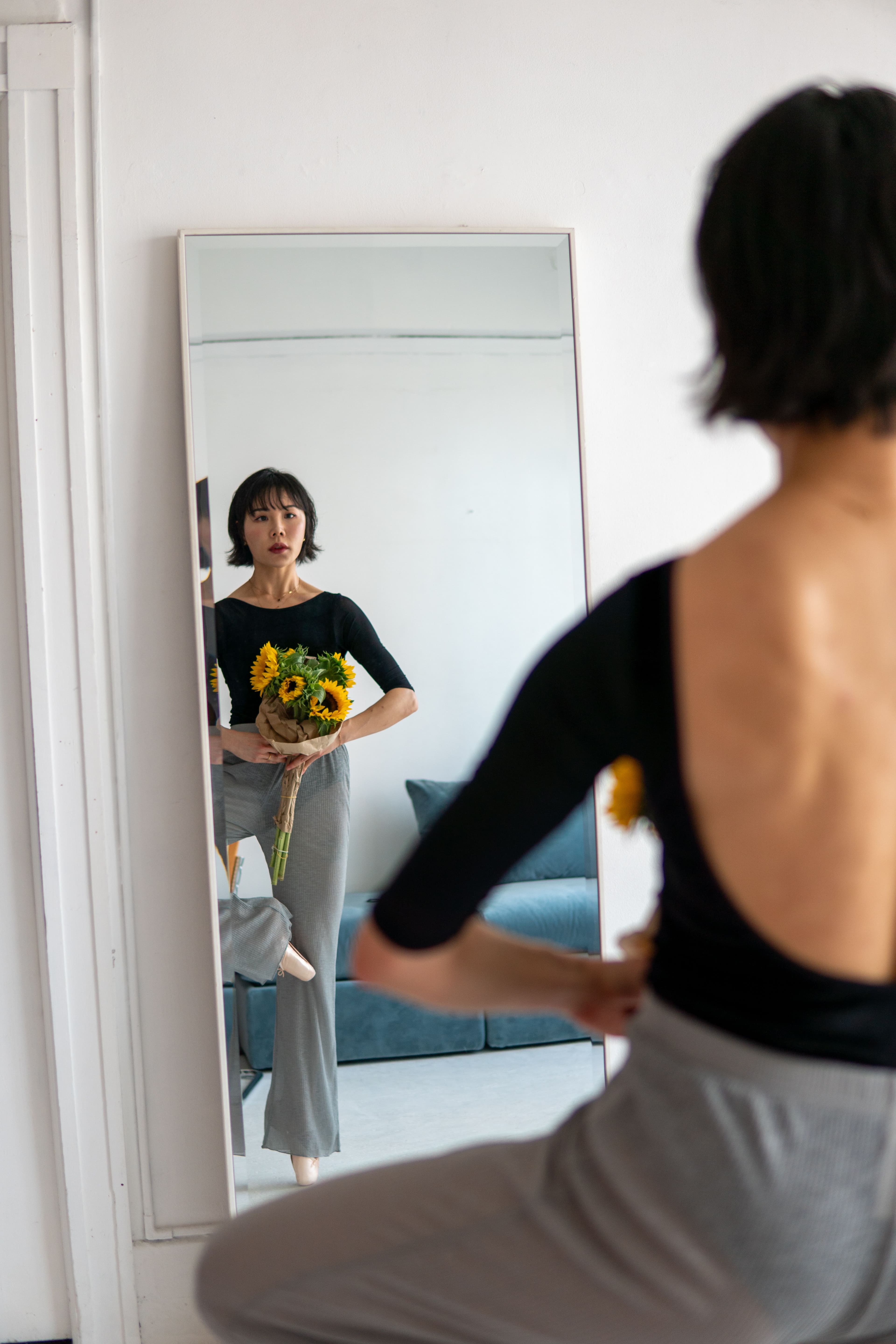 Gracieuse Leotard — Black — view 3