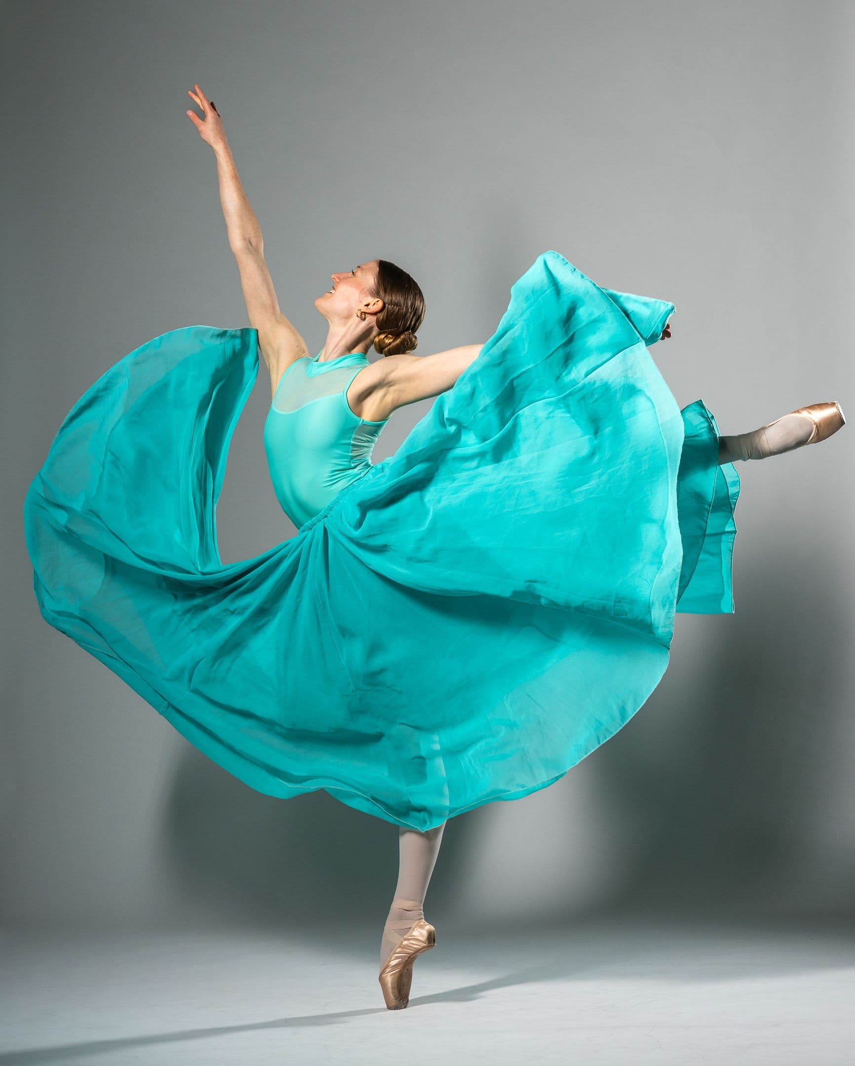 Variation Leotard — Turquoise — view 1