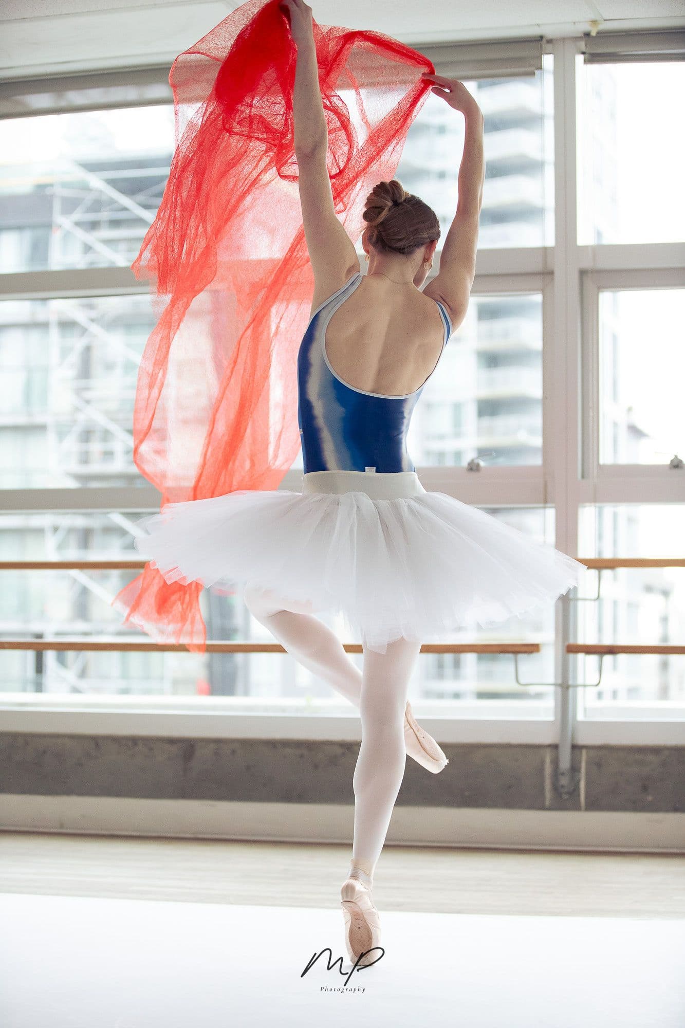 Grand Allegro Leotard — Blue tie dye — view 3